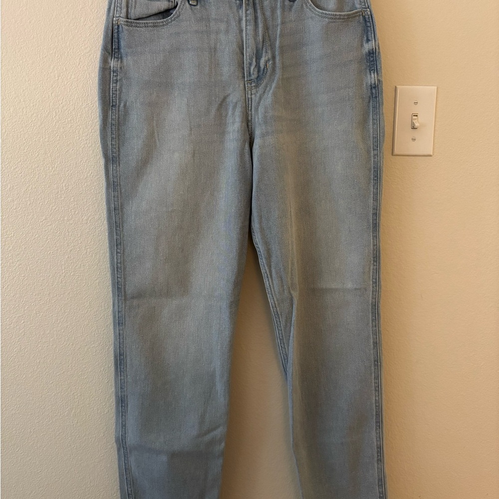 Hollister Men's Straight Jeans in Light Blue